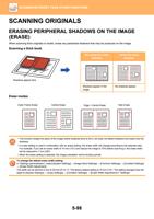 ERASING PERIPHERAL SHADOWS ON THE IMAGE ERASE When (Page 626 / 934) Sharp MX Printer Manual