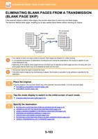 ELIMINATING BLANK PAGES FROM A TRANSMISSION BLANK PAGE (Page 631 / 934) Sharp MX Printer Manual