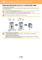 AT A SPECIFIED TIME Print received data at a specified (Page 658 / 934) Sharp MX Printer Manual