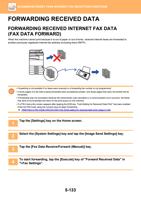 FORWARDING RECEIVED DATA FORWARDING RECEIVED INTERNET (Page 661 / 934) Sharp MX Printer Manual
