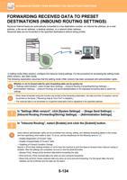 TO PRESET DESTINATIONS INBOUND ROUTING SETTINGS Received (Page 662 / 934) Sharp MX Printer Manual
