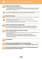 Select the forwarding conditions 9 To always forward (Page 664 / 934) Sharp MX Printer Manual