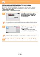 MANUALLY Received faxes can be forwarded manually after (Page 667 / 934) Sharp MX Printer Manual