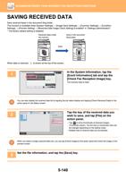 SAVING RECEIVED DATA Save received faxes in the document (Page 668 / 934) Sharp MX Printer Manual
