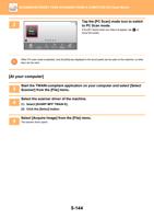 2 PC Scan 1015 Tap the PC Scan mode icon to switch (Page 672 / 934) Sharp MX Printer Manual