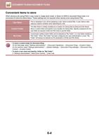 Convenient items to store When storing a job using (Page 683 / 934) Sharp MX Printer Manual