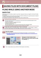 SAVING FILES WITH DOCUMENT FILING SAVING FILES WITH (Page 688 / 934) Sharp MX Printer Manual