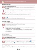 Specifying a user name 1 Tap the User Name text box (Page 692 / 934) Sharp MX Printer Manual