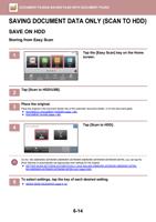 DOCUMENT DATA ONLY SCAN TO HDD SAVE ON HDD Storing (Page 693 / 934) Sharp MX Printer Manual