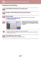 Storing from Document Filing 1 Tap the HDD File retrieve (Page 696 / 934) Sharp MX Printer Manual