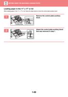 in the 11 x 17 or A3 When loading paper in the 11 x (Page 72 / 934) Sharp MX Printer Manual