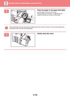Place the paper in the paper feed table Insert the (Page 76 / 934) Sharp MX Printer Manual
