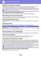 Disabling of Printing by Invalid User Printing by users (Page 781 / 934) Sharp MX Printer Manual