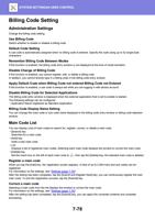 Billing Code Setting Administration Settings Change (Page 792 / 934) Sharp MX Printer Manual