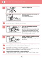 1 Open the bypass tray When loading paper larger than (Page 80 / 934) Sharp MX Printer Manual