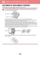 AUTOMATIC DOCUMENT FEEDER This section explains how (Page 83 / 934) Sharp MX Printer Manual