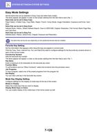 asy Mode Settings Set the items that can be selected (Page 840 / 934) Sharp MX Printer Manual