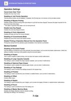 Cancel Auto Clear Timer Disables the Auto Clear mode (Page 848 / 934) Sharp MX Printer Manual