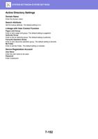 ctive Directory Settings Domain Name Enter the domain (Page 866 / 934) Sharp MX Printer Manual