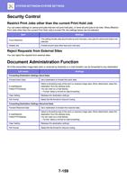 Restrict Print Jobs other than the current Print Hold (Page 873 / 934) Sharp MX Printer Manual