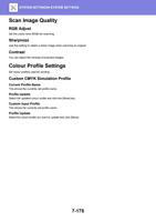 can Image Quality RGB Adjust Set the colour tone RGB (Page 889 / 934) Sharp MX Printer Manual