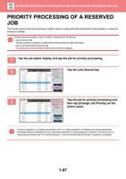 PRIORITY PROCESSING OF A RESERVED JOB This function (Page 90 / 934) Sharp MX Printer Manual