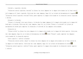 Centrado a izquierda y derecha Alineaci243n central (Page 76 / 156) help-Spanish