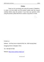 Preface Thank you for purchasing and using this product (Page 2 / 9) EPSON TX800-12H Flatbed Printer Control System User Manual