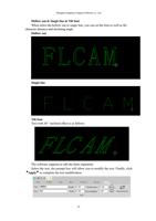 Hollow out amp Single line amp Tilt font When select (Page 66 / 103) FLCAM User Manual and Specifications