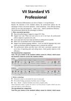 I Standard VS Professional Details of function differentiation (Page 92 / 103) FLCAM User Manual and Specifications