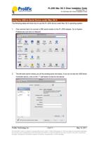 Using the USBtoSerial Device under Mac OS X The following (Page 5 / 9) PL-2303 Mac OS X Driver Installation Guide