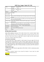 Output Efficiency MeanTime Between Failure MTBF Maximum (Page 2 / 79) HY T Series CO2 Laser Power Supply User Manual