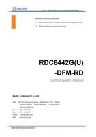 User ’ s Manual of RDC6442G(U)-DFM-RD Control System (Page 1 / 99) RDC6442G(U)-DFM-RD Control System User Manual V1.3