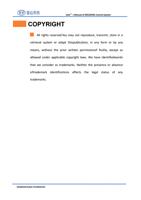 User ’ s Manual of RDC644XG Control System COPYRIGHT (Page 2 / 99) RDC644XG(S) Control System User Manual V1.3