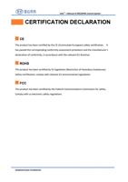 User ’ s Manual of RDC644XG Control System CERTIFICATION (Page 3 / 99) RDC644XG(S) Control System User Manual V1.3