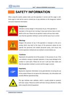 User ’ s Manual of RDC644XG Control System SAFETY (Page 4 / 99) RDC644XG(S) Control System User Manual V1.3