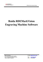 RDEMarkVision Operation Manual Ruida RDEMarkVision (Page 1 / 99) RDE Mark Vision Engraving Machine Software Operation Manual V1.0 (USB Camera)